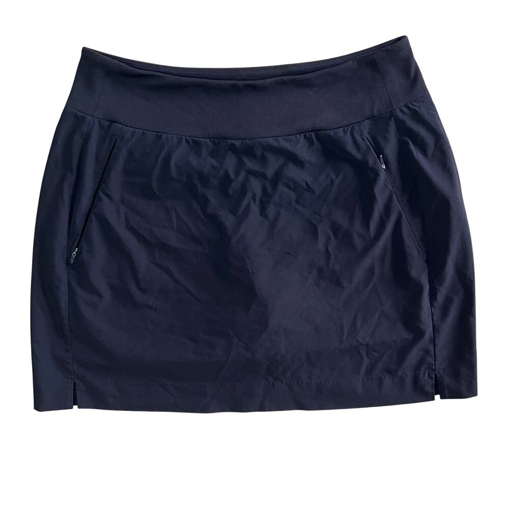 Athleta Soho Skort Black Athletic Skirt Built In Shorts Size 6 - Picture 2 of 15